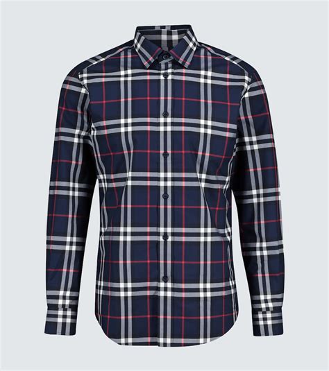 burberry jameson shirt|Jameson Vintage check cotton shirt in blue .